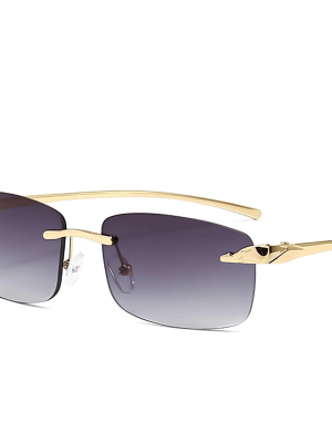 Fowiho Tambu Gözlük Siyah Retro Kristal Cam